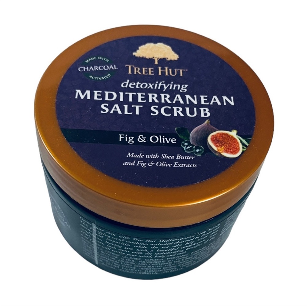 Tree Hut Detoxifying Mediterranean Salt Scrub FIG & OLIVE 15 oz